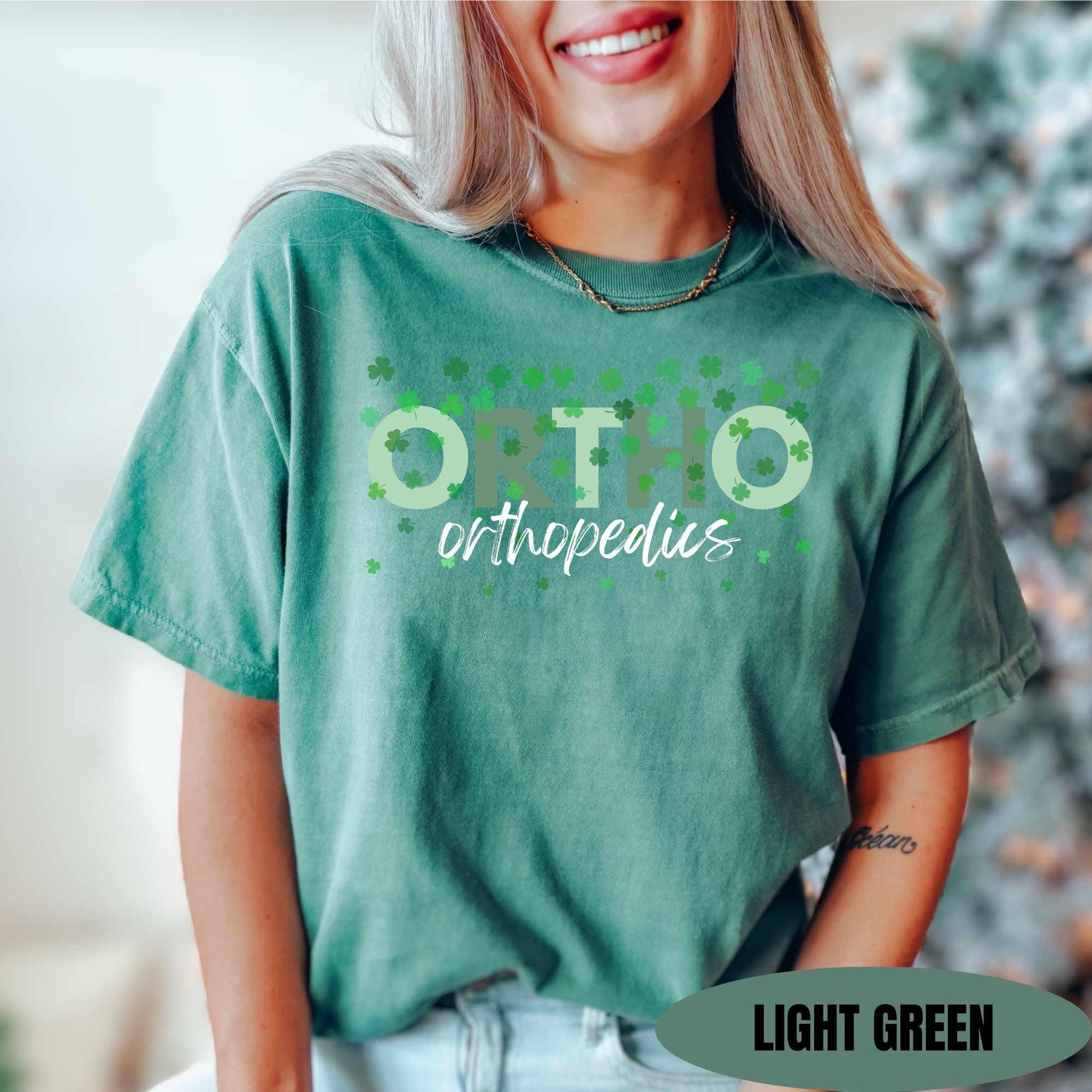 Ortho Squad St Patricks Day Shirt Comfort Colors Orthopedics Nurse Tee St Paddys Shirt Orthopedic Group Shirt St Pattys Day Ortho Team Tee