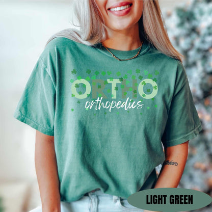 Ortho Squad St Patricks Day Shirt Comfort Colors Orthopedics Nurse Tee St Paddys Shirt Orthopedic Group Shirt St Pattys Day Ortho Team Tee