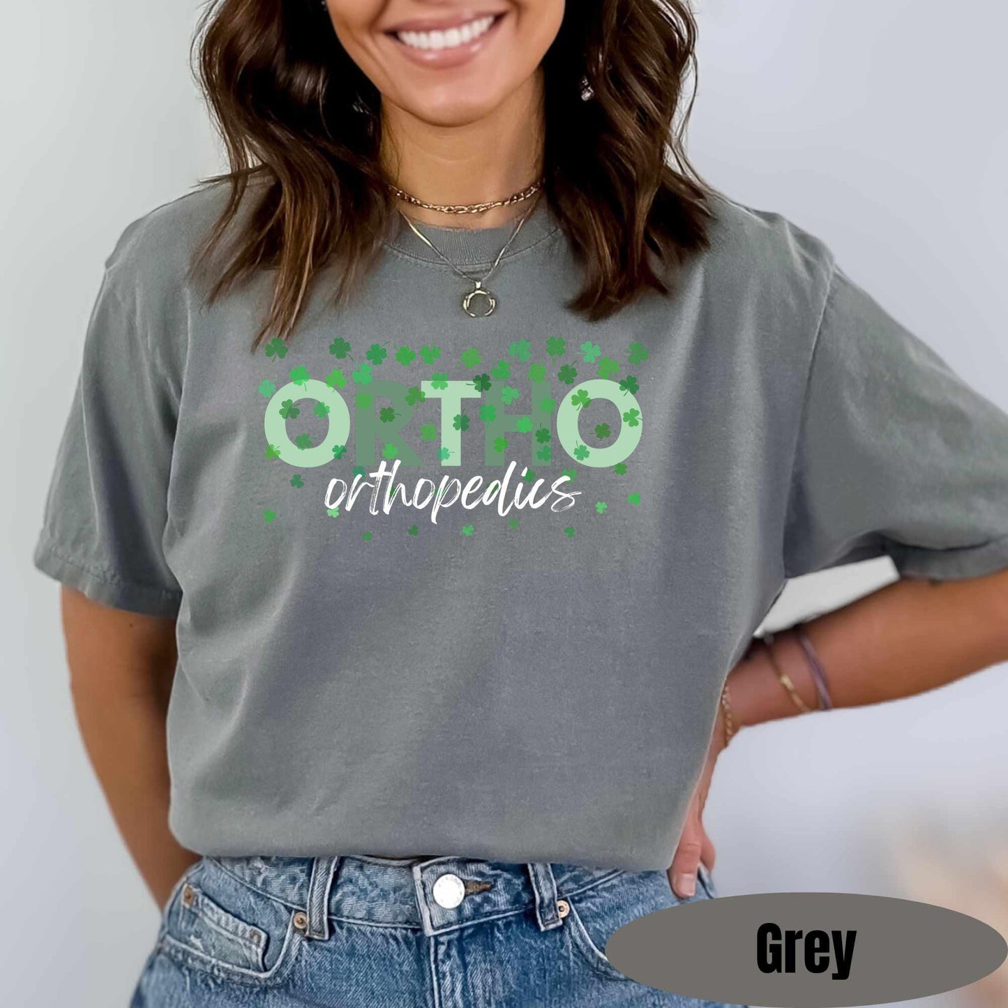 Ortho Squad St Patricks Day Shirt Comfort Colors Orthopedics Nurse Tee St Paddys Shirt Orthopedic Group Shirt St Pattys Day Ortho Team Tee