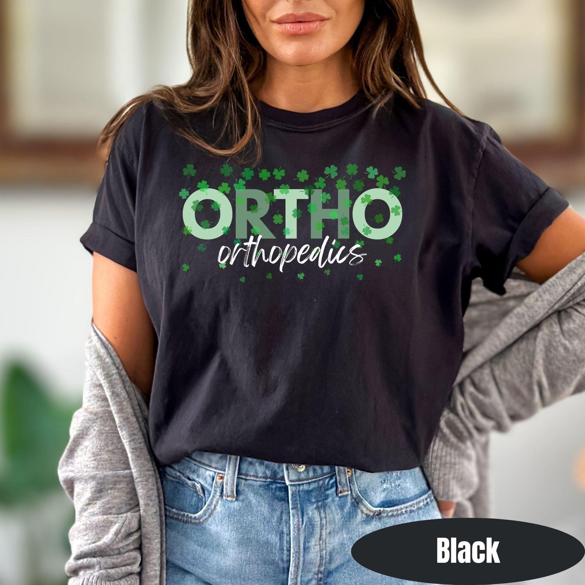 Ortho Squad St Patricks Day Shirt Comfort Colors Orthopedics Nurse Tee St Paddys Shirt Orthopedic Group Shirt St Pattys Day Ortho Team Tee