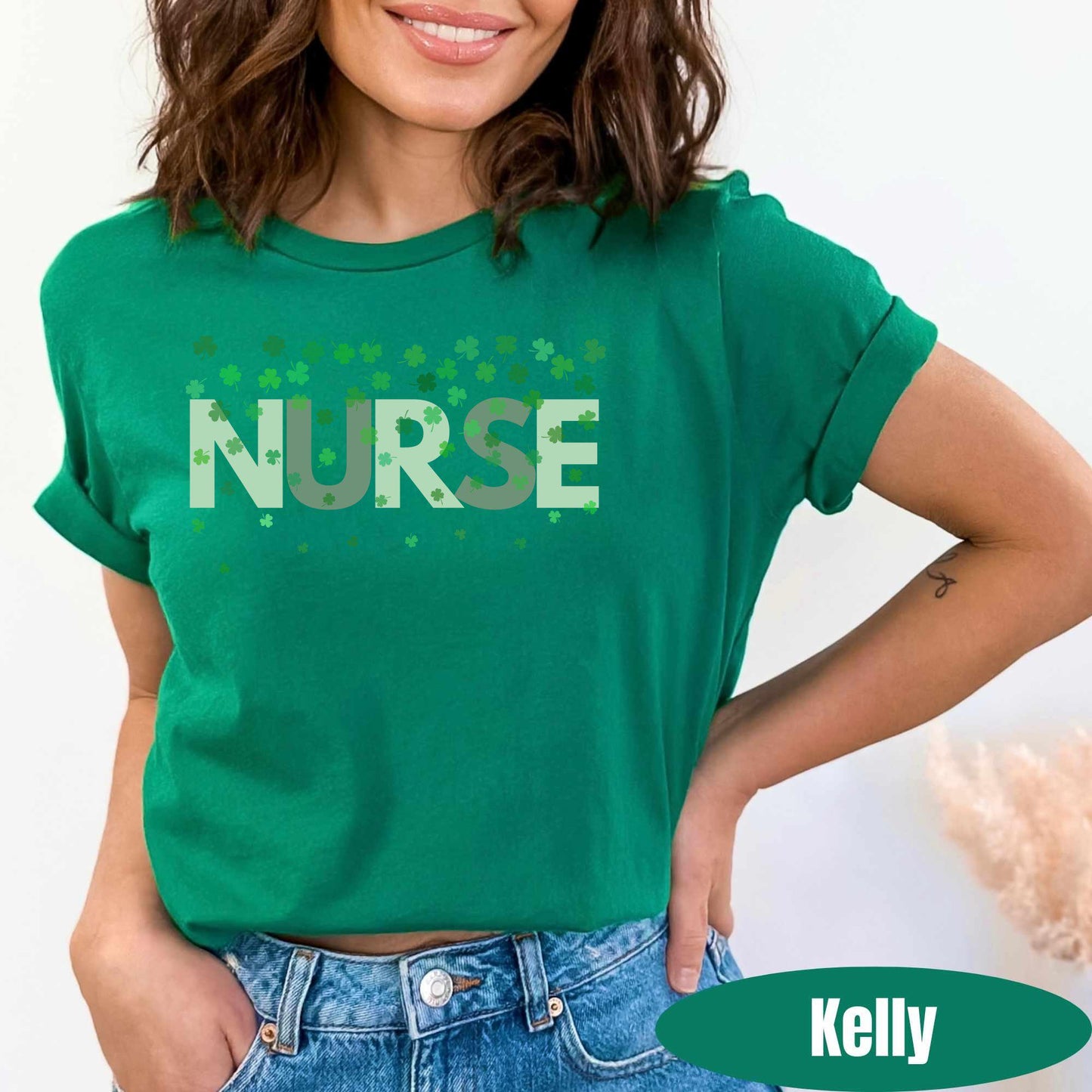 St. Patricks Day Nurse Shirt, RN Shamrock T-Shirt, Lucky Nurse Tee