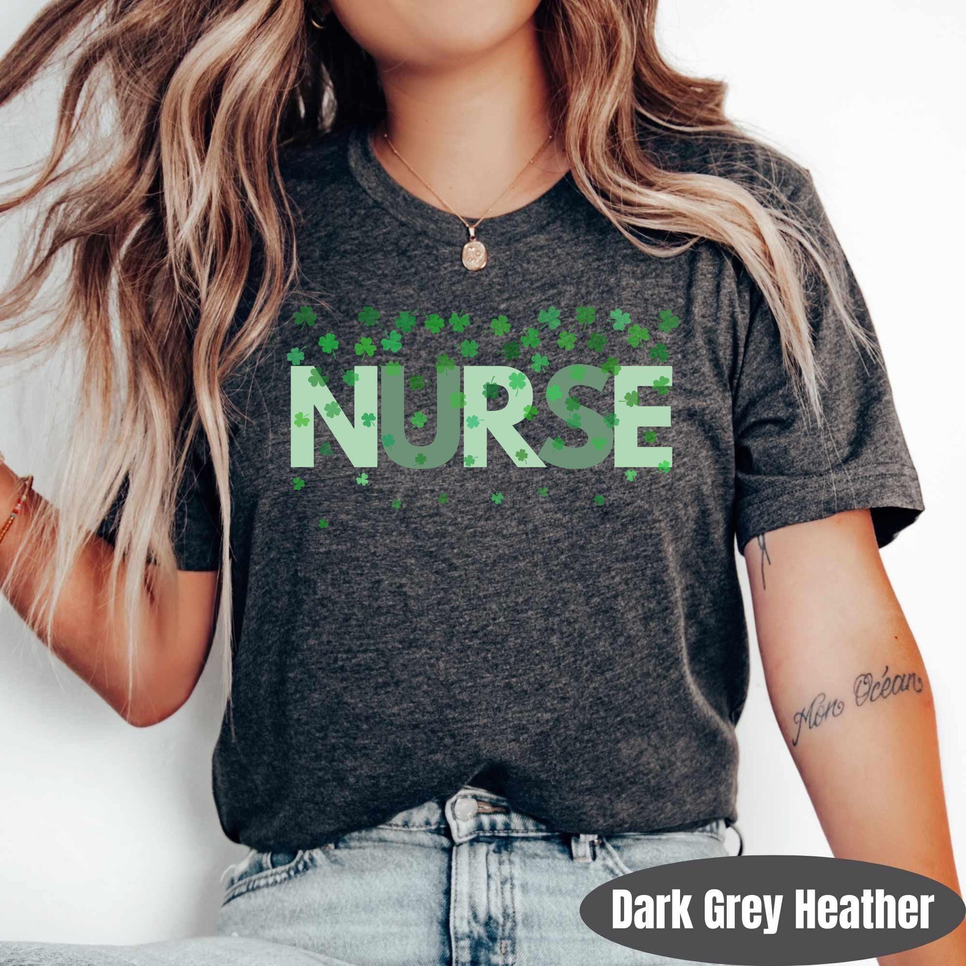 St. Patricks Day Nurse Shirt, RN Shamrock T-Shirt, Lucky Nurse Tee
