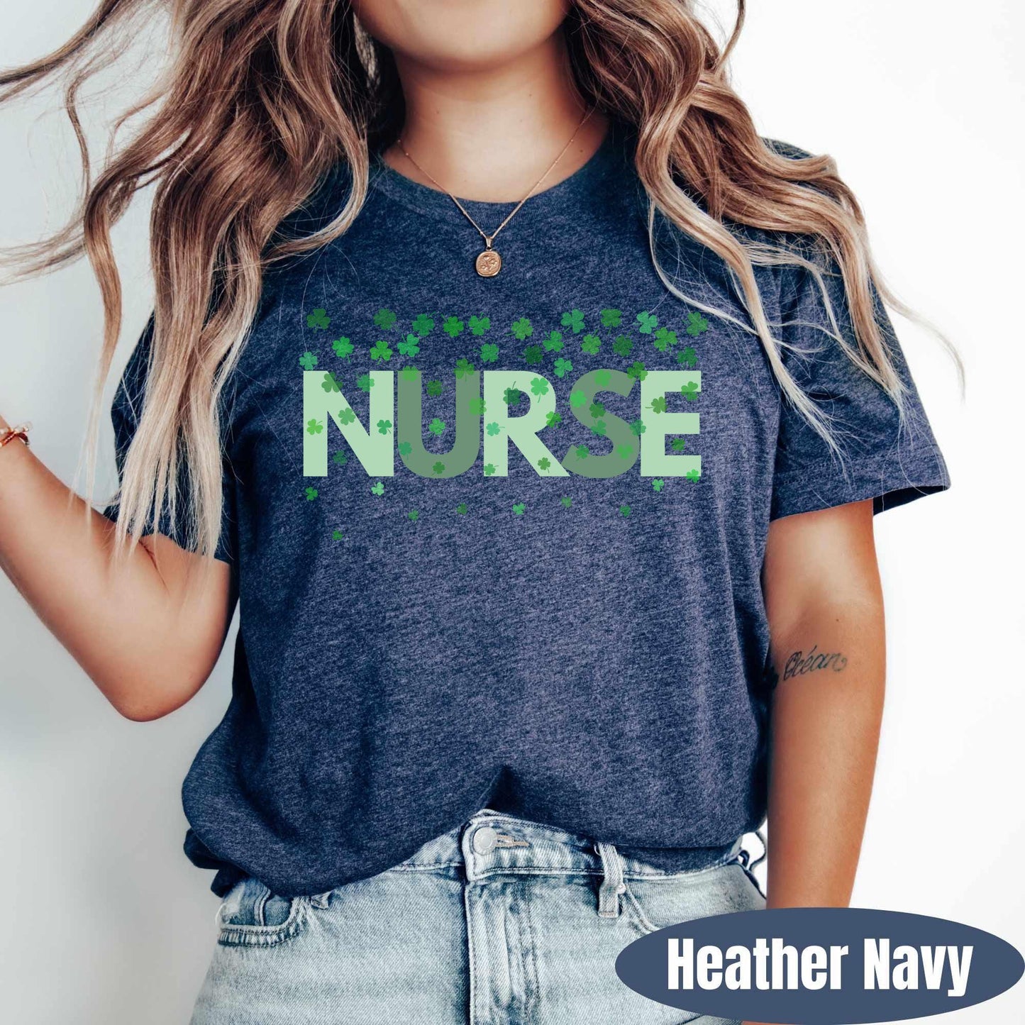 St. Patricks Day Nurse Shirt, RN Shamrock T-Shirt, Lucky Nurse Tee
