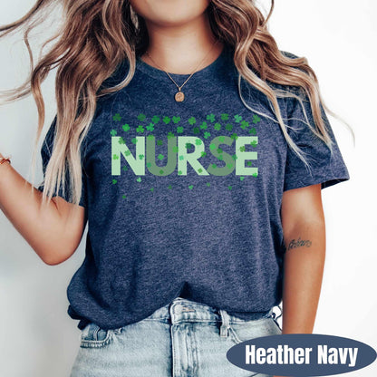 St. Patricks Day Nurse Shirt, RN Shamrock T-Shirt, Lucky Nurse Tee