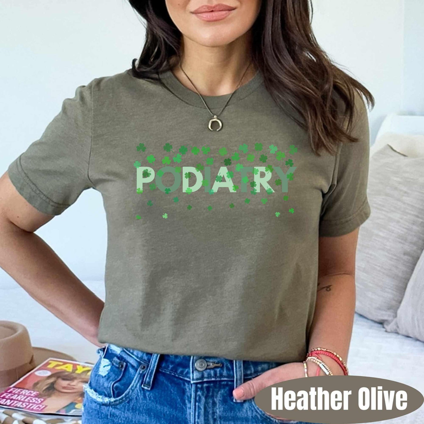 Podiatry St Patricks Day T-Shirt: Podiatry Nurse Tee