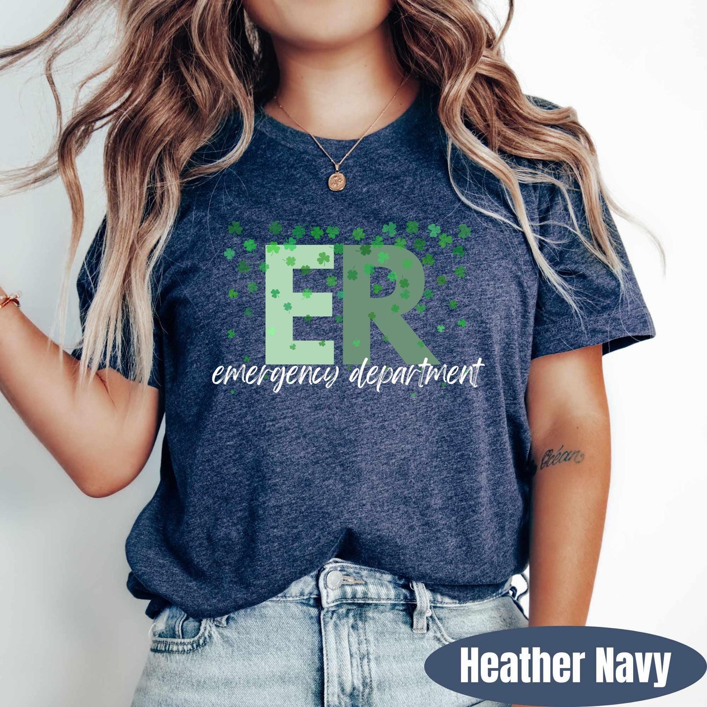 ER Shamrock St Patricks Day Shirt | Emergency Nurse Tee