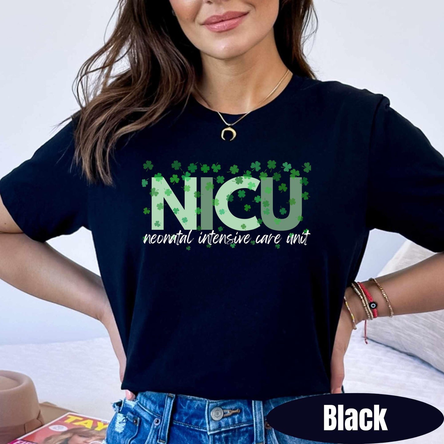 NICU Nurse St Patrick's Day Shirt: Neonatal ICU Tee