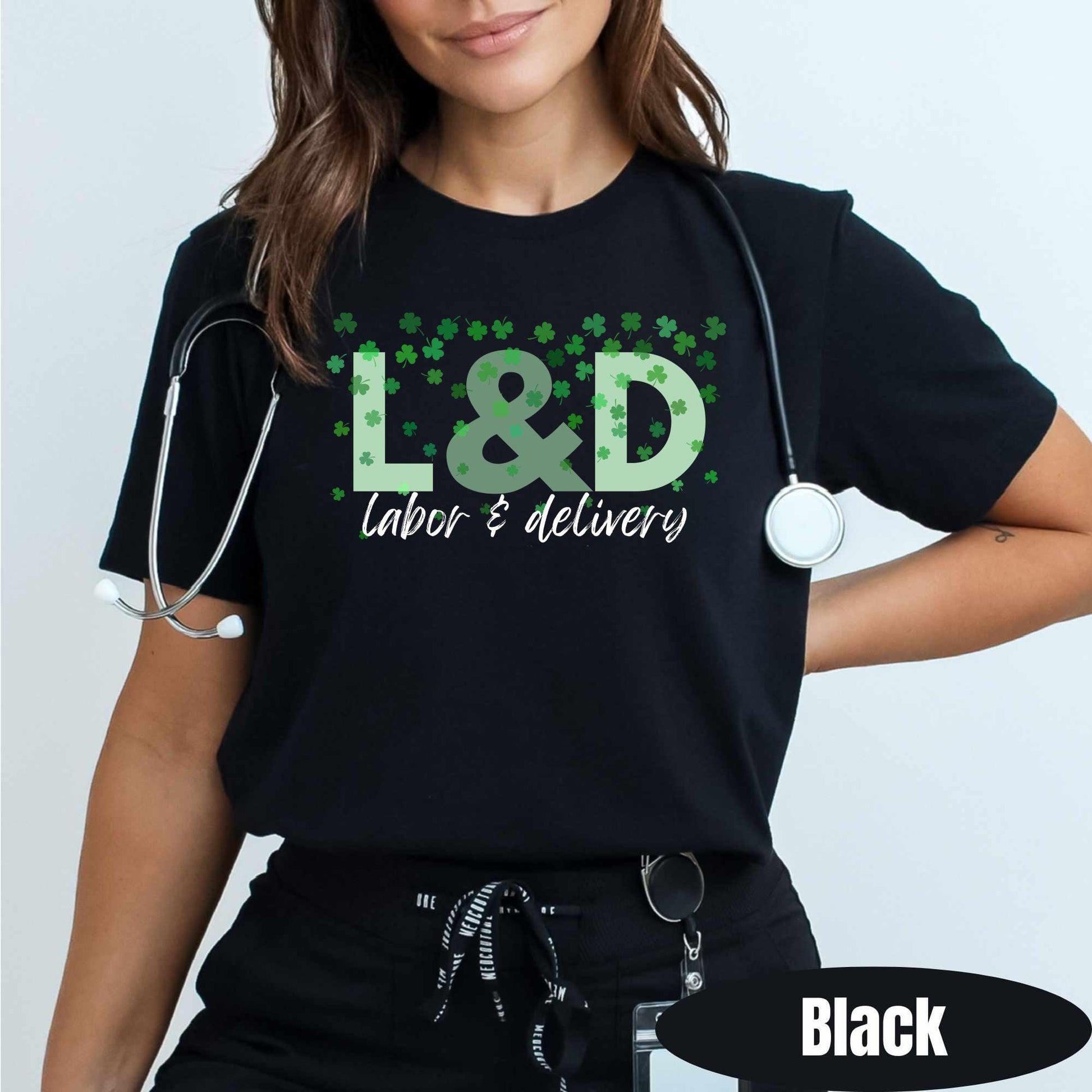 L&D Nurse St Patricks Day Shirt: Lucky Labor and Delivery Tee