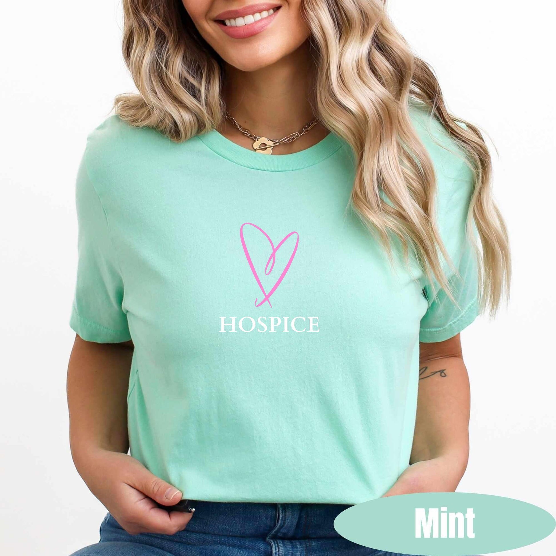 Hospice Nurse Valentine's Day T-Shirt: Hearts RN Nursing Tee