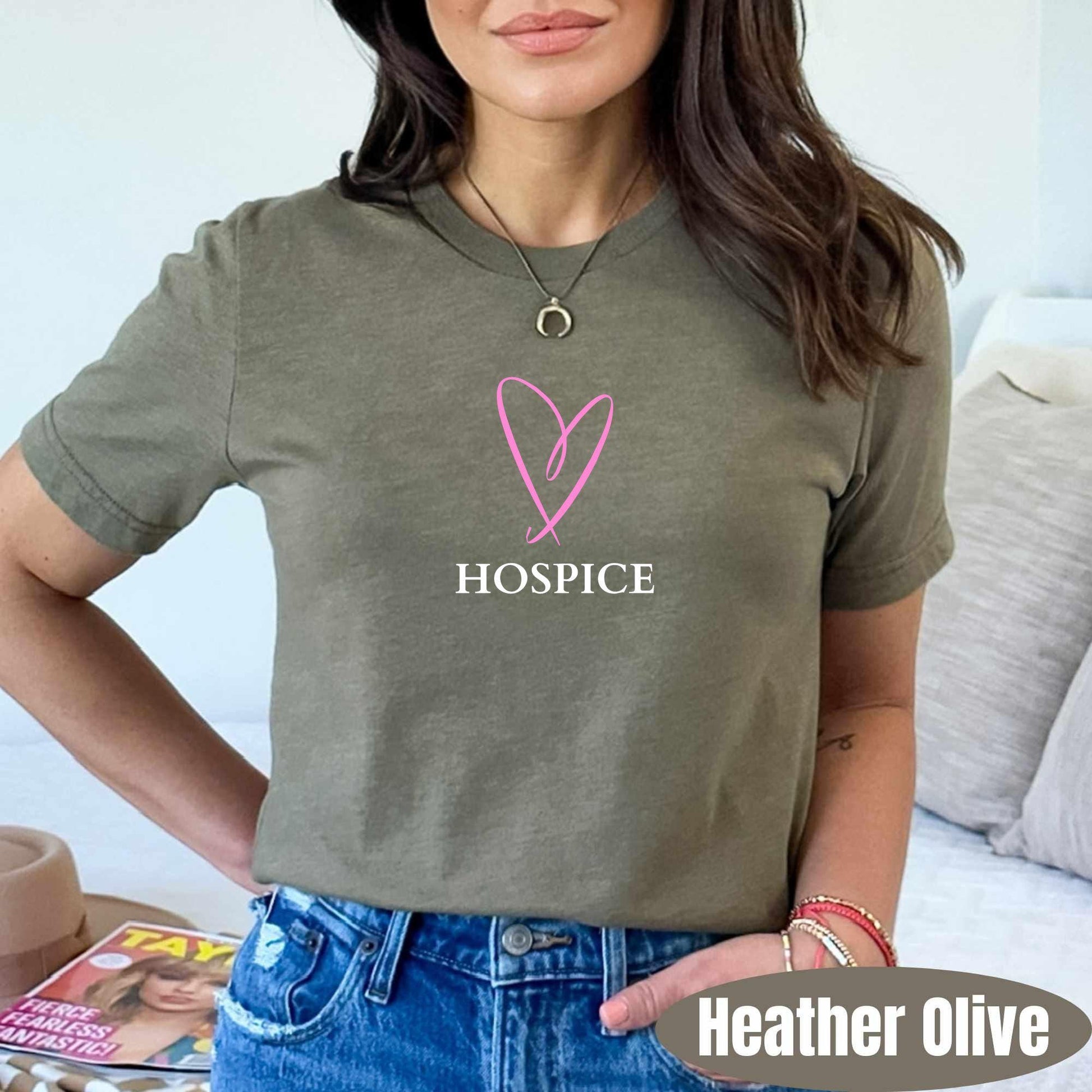 Hospice Nurse Valentine's Day T-Shirt: Hearts RN Nursing Tee