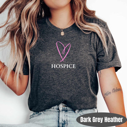 Hospice Nurse Valentine's Day T-Shirt: Hearts RN Nursing Tee