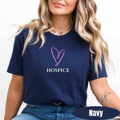 Hospice Nurse Valentine's Day T-Shirt: Hearts RN Nursing Tee