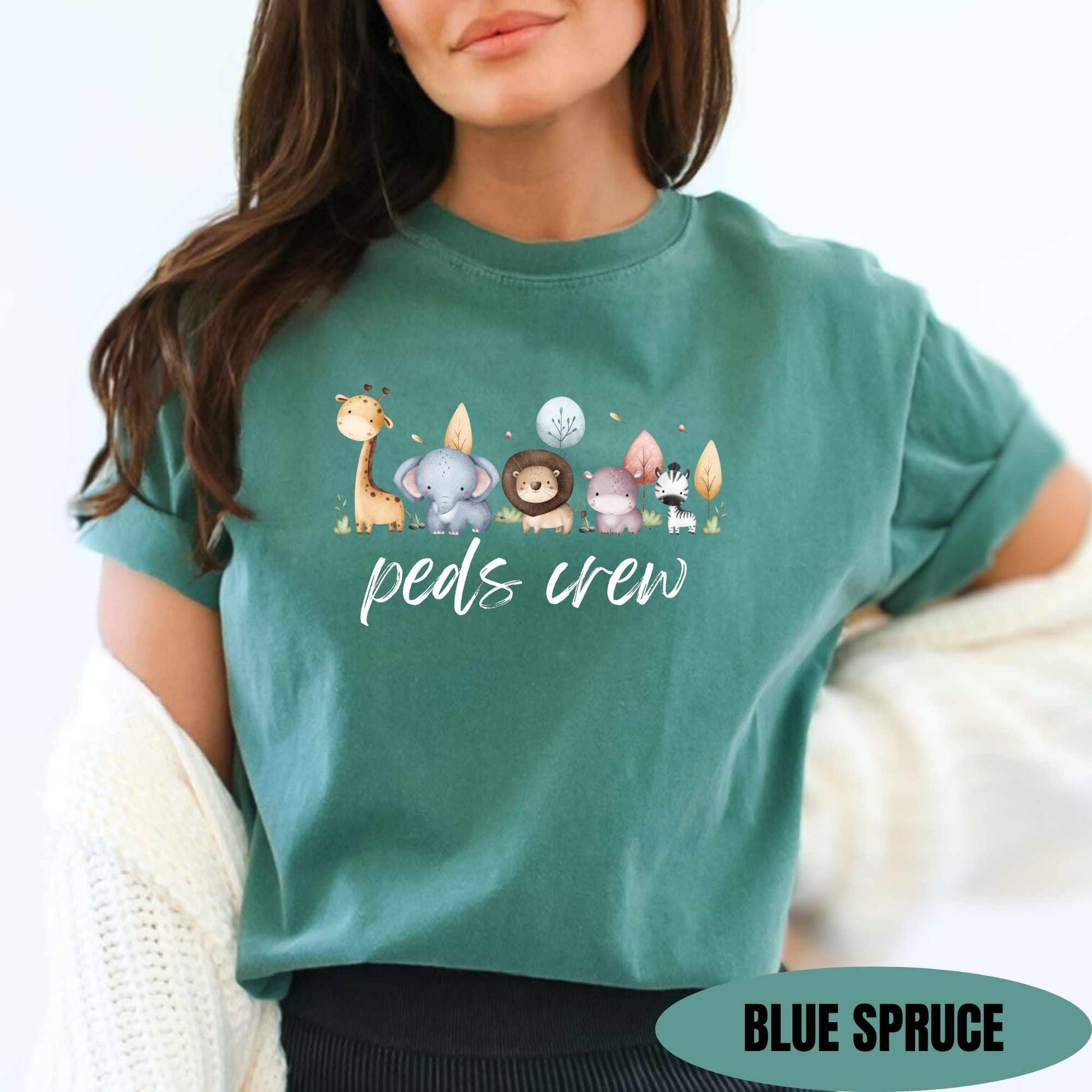 Pediatric Nurse Shirt Comfort Colors Peds Nurse T-Shirt Picu Nurse Shirt Pediatrics Tee Gifts For Nurses Team Shirt Pediatric Nurse Crew