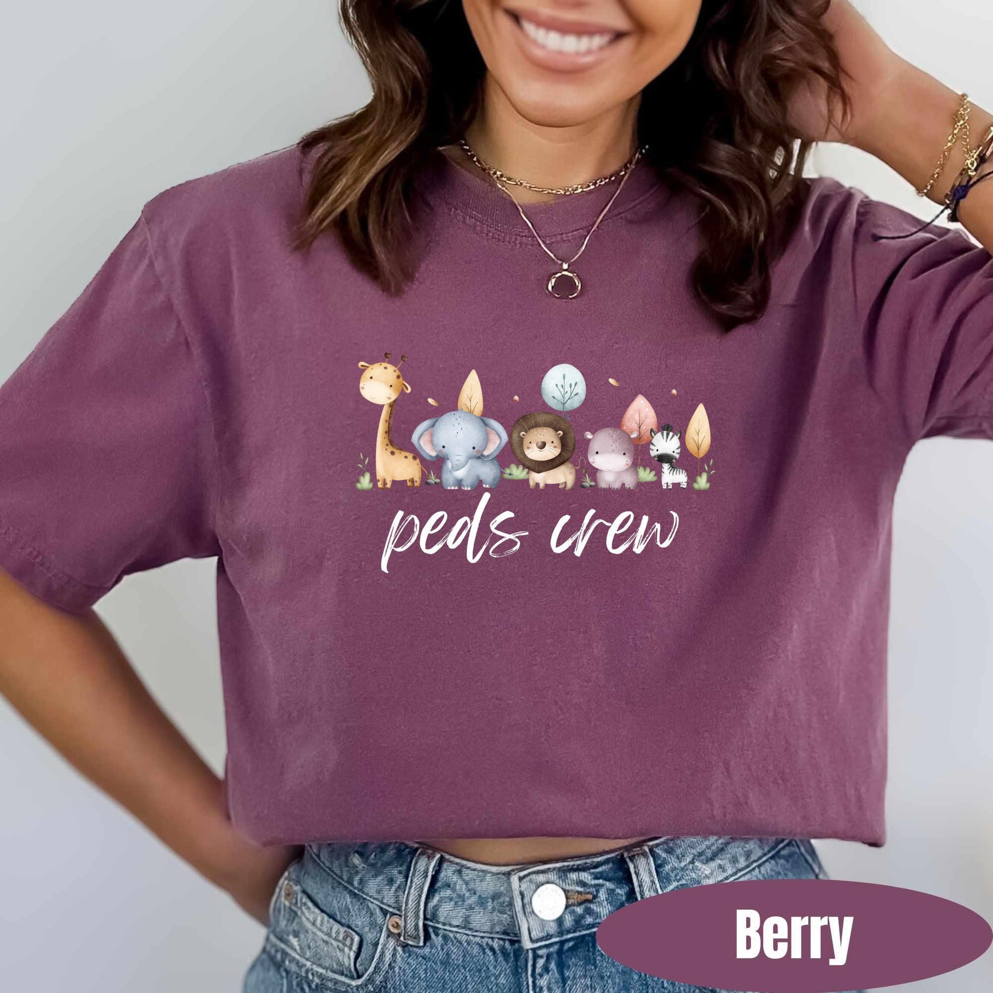 Pediatric Nurse Shirt Comfort Colors Peds Nurse T-Shirt Picu Nurse Shirt Pediatrics Tee Gifts For Nurses Team Shirt Pediatric Nurse Crew