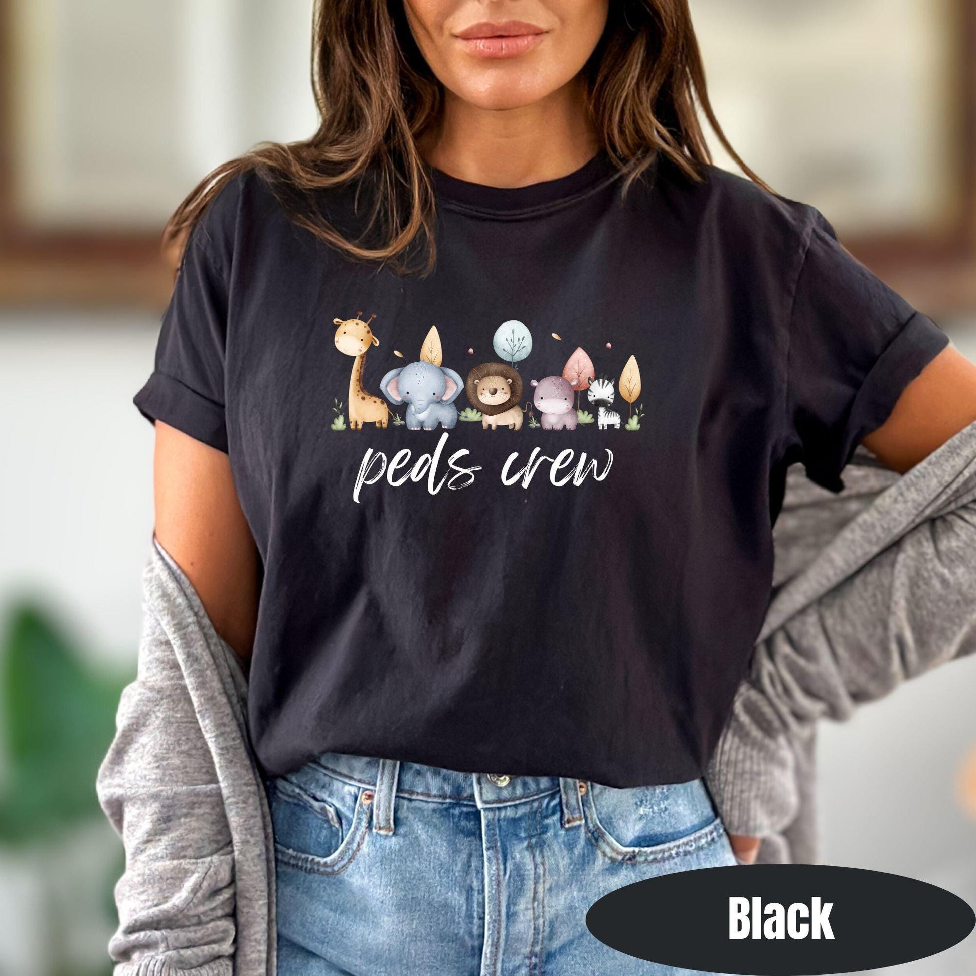 Pediatric Nurse Shirt Comfort Colors Peds Nurse T-Shirt Picu Nurse Shirt Pediatrics Tee Gifts For Nurses Team Shirt Pediatric Nurse Crew