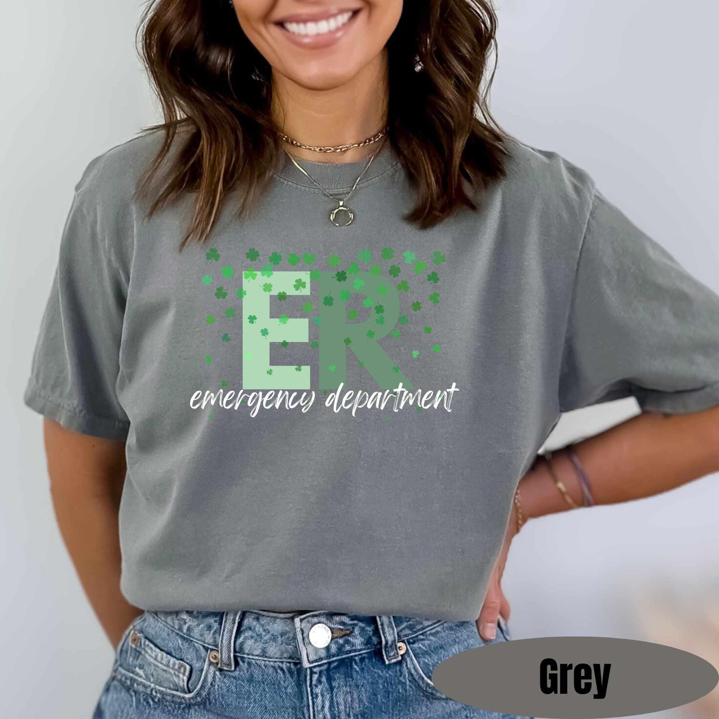 ER St Patricks Day Shirt: Comfort Colors Emergency Room Tee