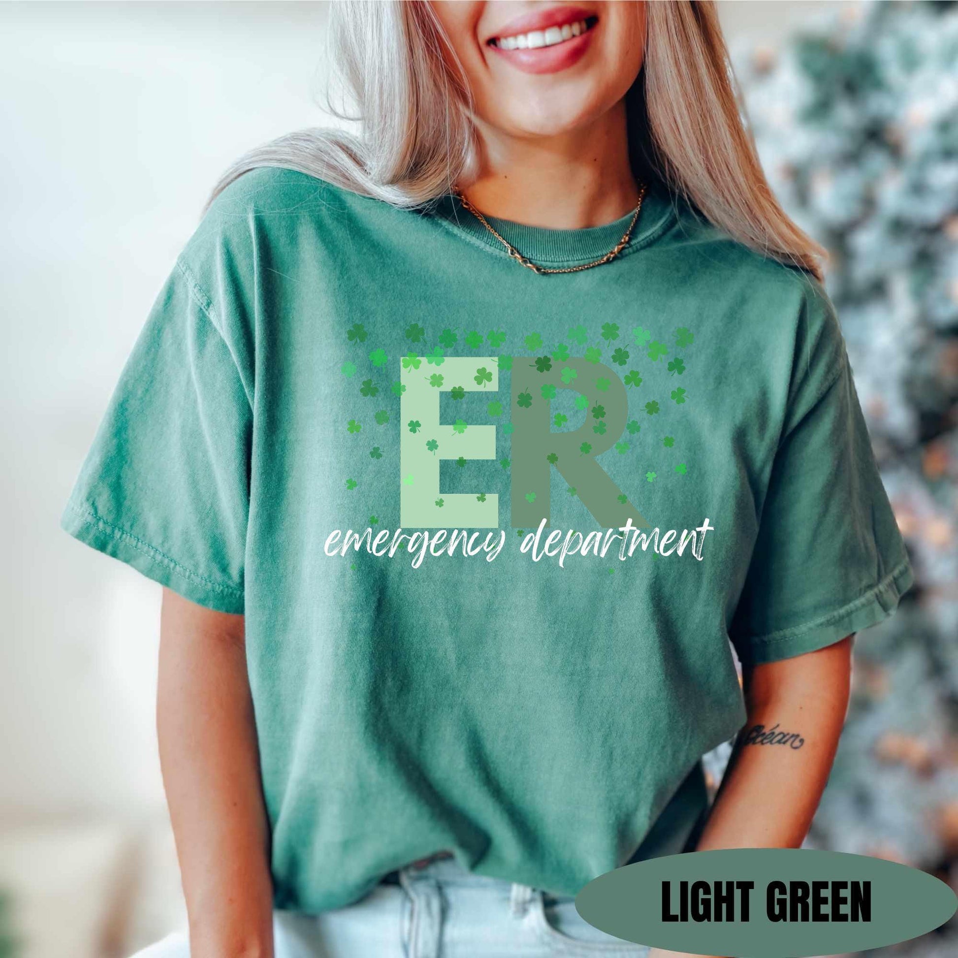 ER St Patricks Day Shirt: Comfort Colors Emergency Room Tee