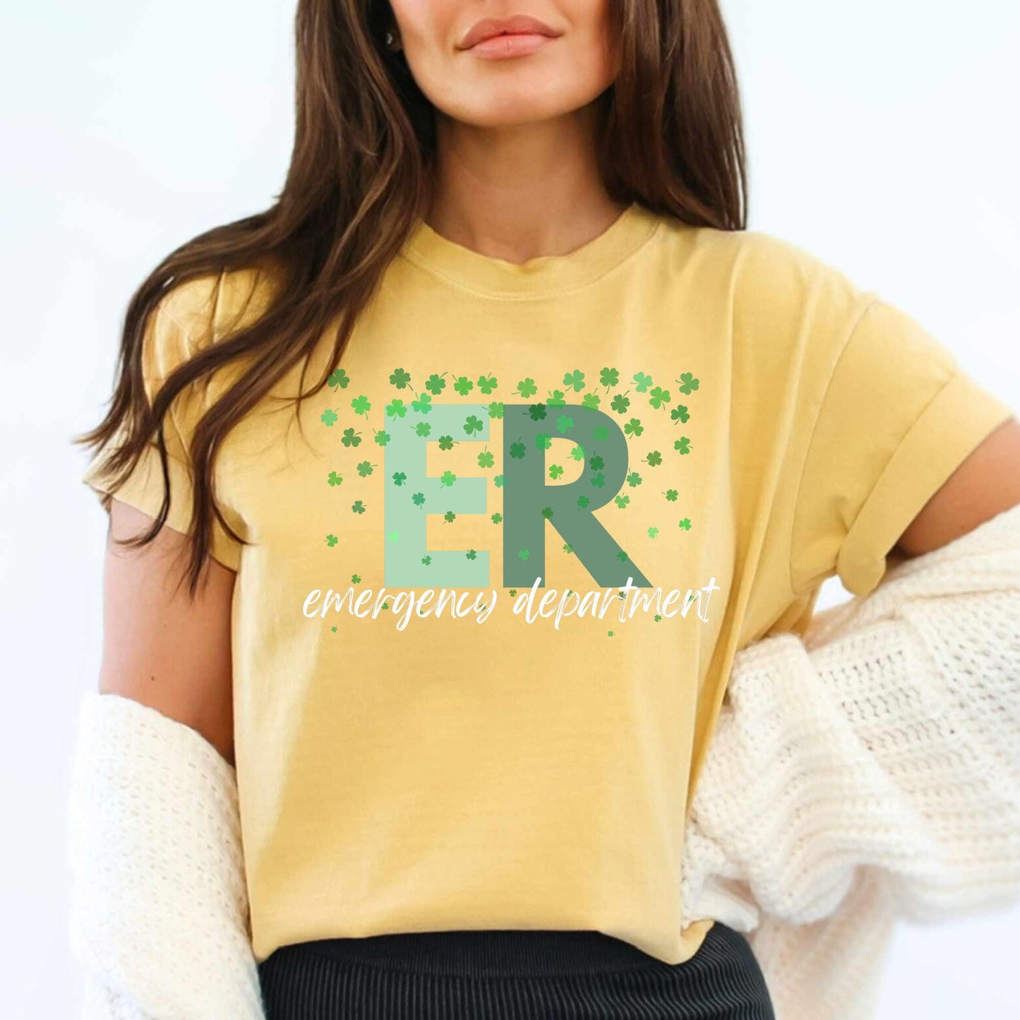 ER St Patricks Day Shirt: Comfort Colors Emergency Room Tee