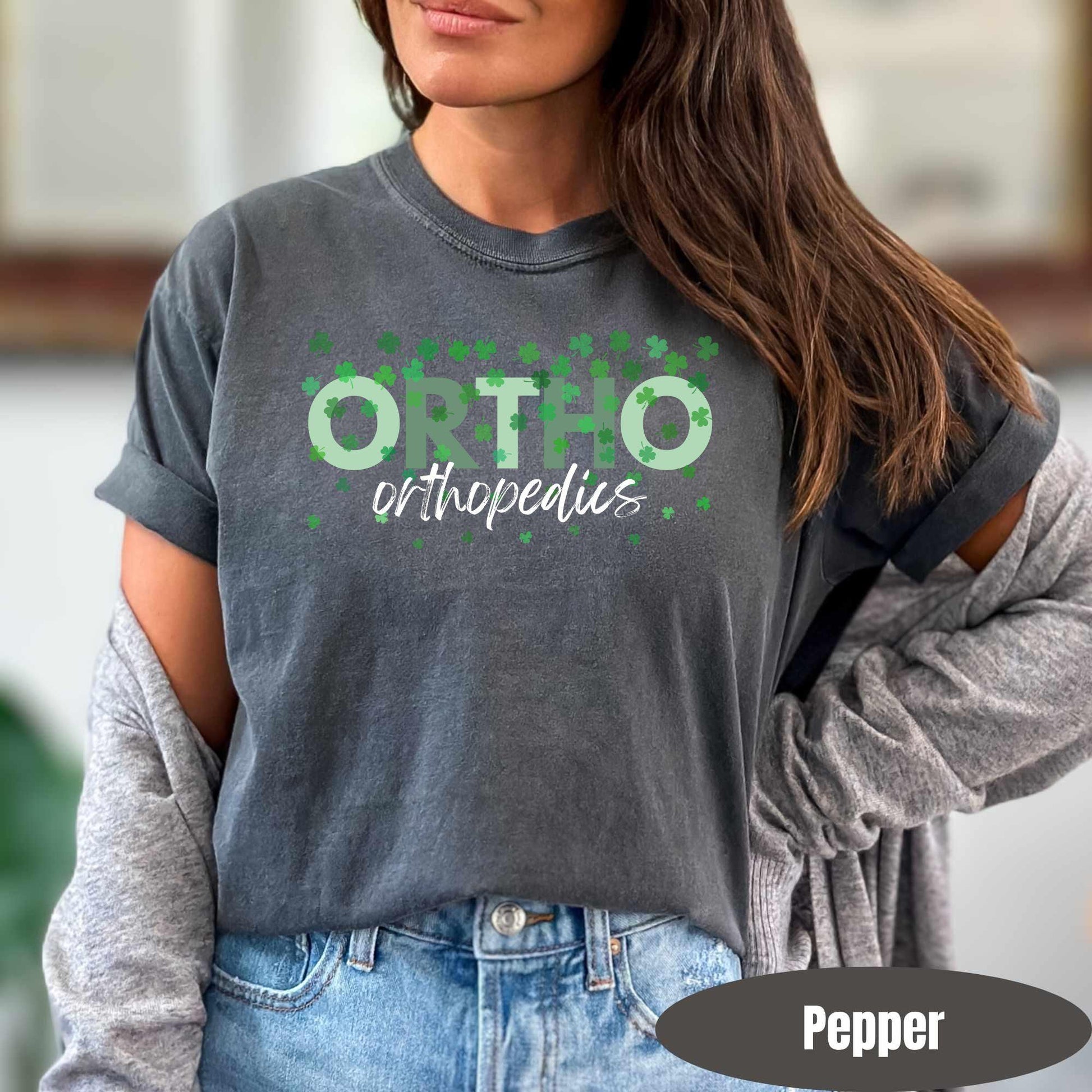 Ortho Squad St Patricks Day Shirt Comfort Colors Orthopedics Nurse Tee St Paddys Shirt Orthopedic Group Shirt St Pattys Day Ortho Team Tee