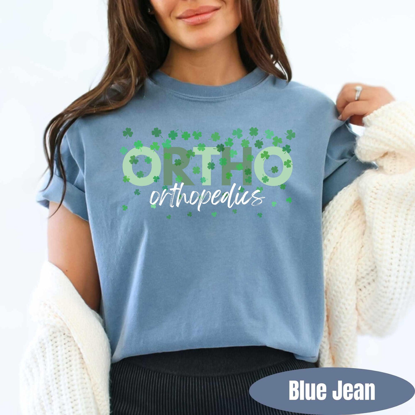 Ortho Squad St Patricks Day Shirt Comfort Colors Orthopedics Nurse Tee St Paddys Shirt Orthopedic Group Shirt St Pattys Day Ortho Team Tee