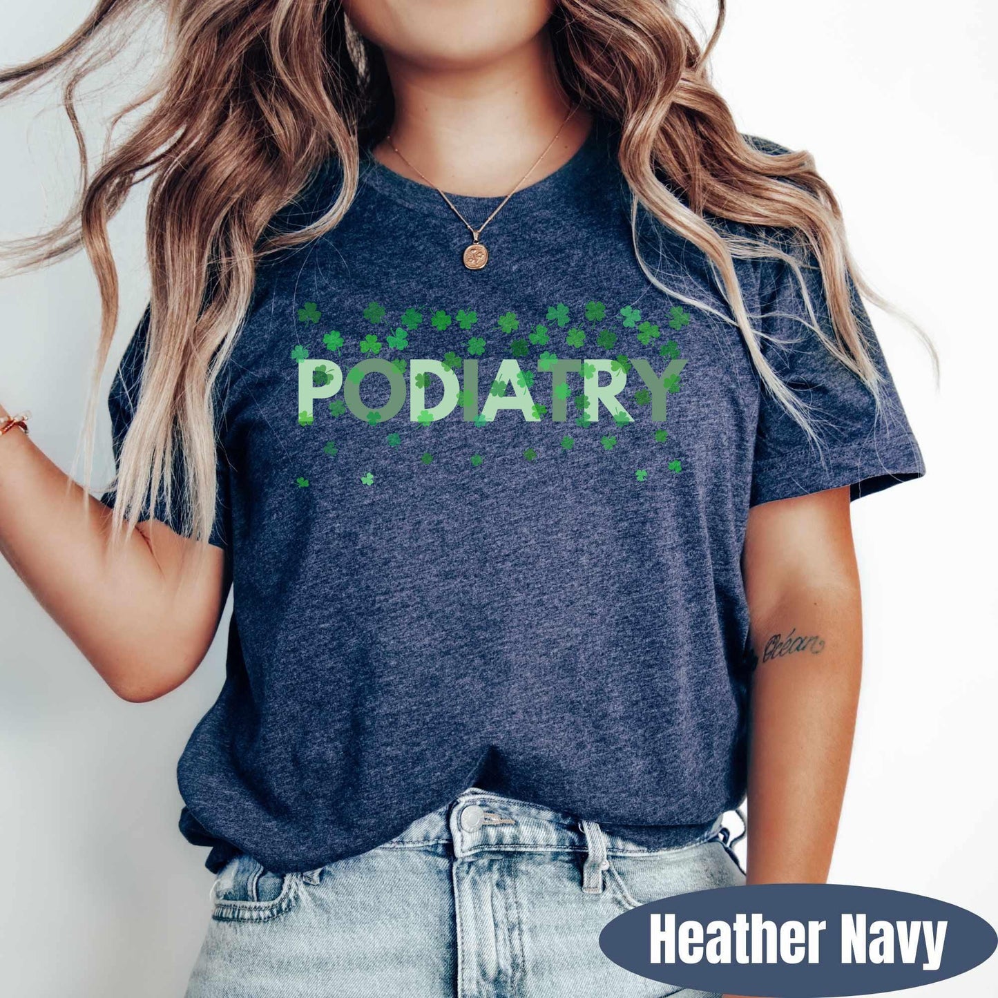 Podiatry St Patricks Day T-Shirt: Podiatry Nurse Tee