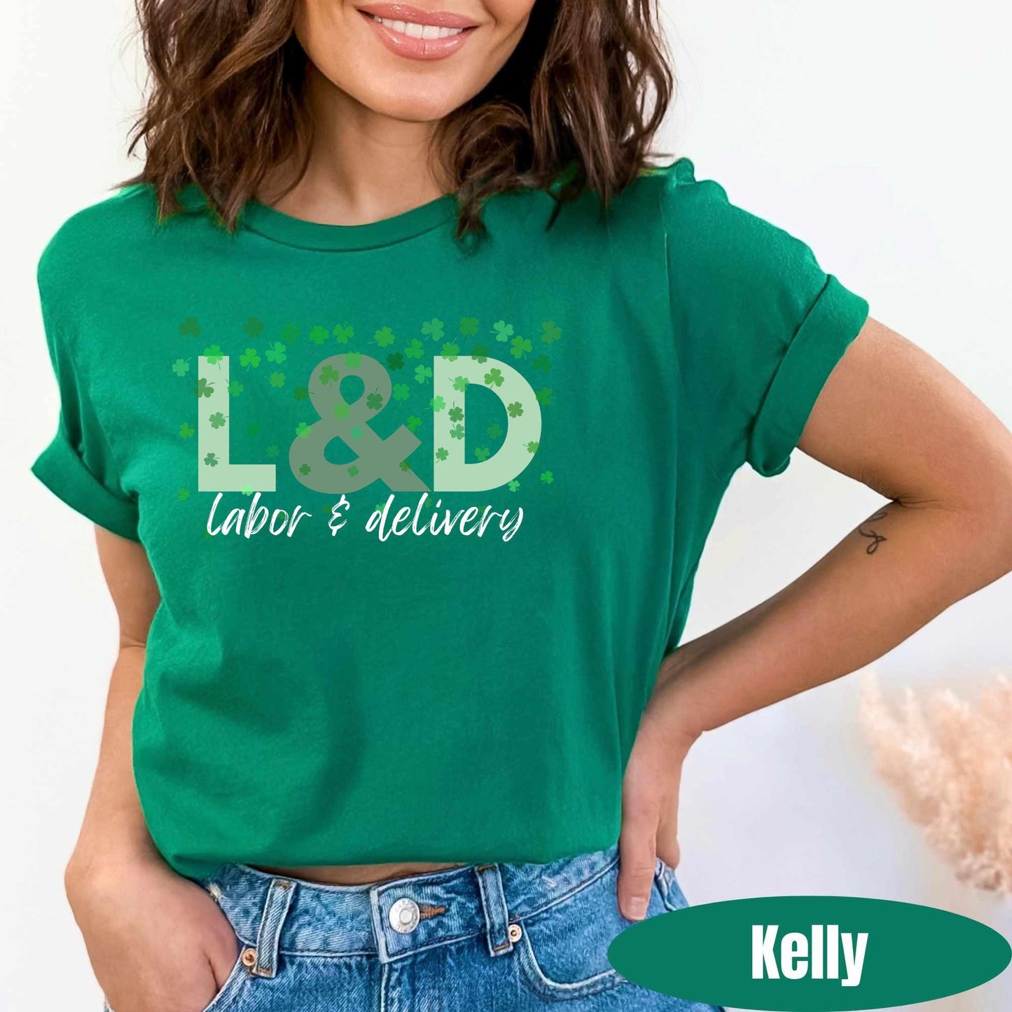 L&D Nurse St Patricks Day Shirt: Lucky Labor and Delivery Tee