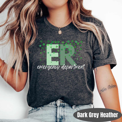 ER Shamrock St Patricks Day Shirt | Emergency Nurse Tee