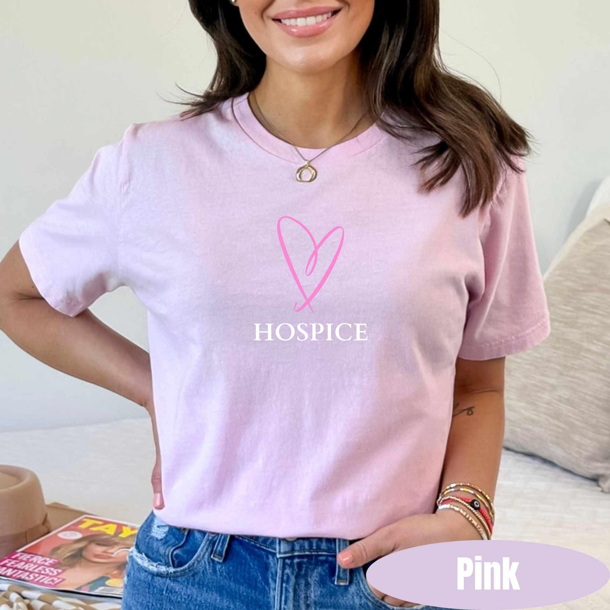 Hospice Nurse Valentine's Day T-Shirt: Hearts RN Nursing Tee
