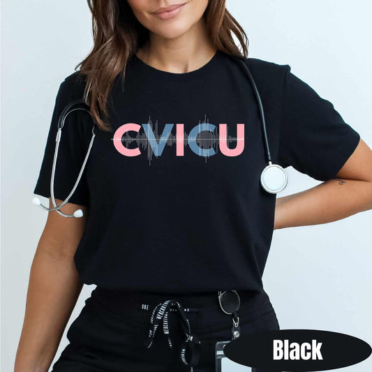 CVICU Nurse Shirt CABG Patch Crew Tshirt Cath Lab RN T-Shirt Ccu Nurse TShirt, Cv Icu Cardiac Care Unit Tee Cardiology cardiovascular