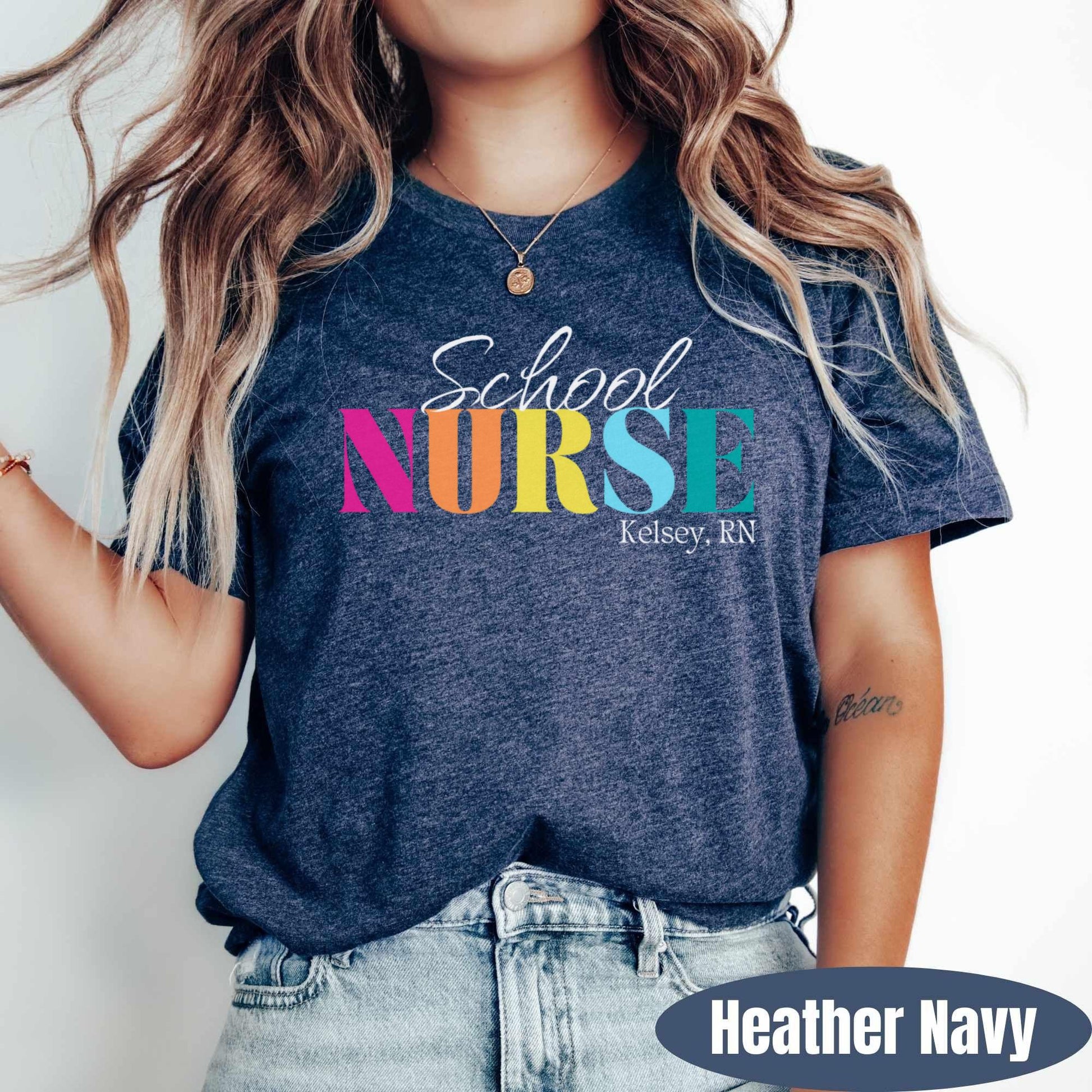 front-Heather Navy