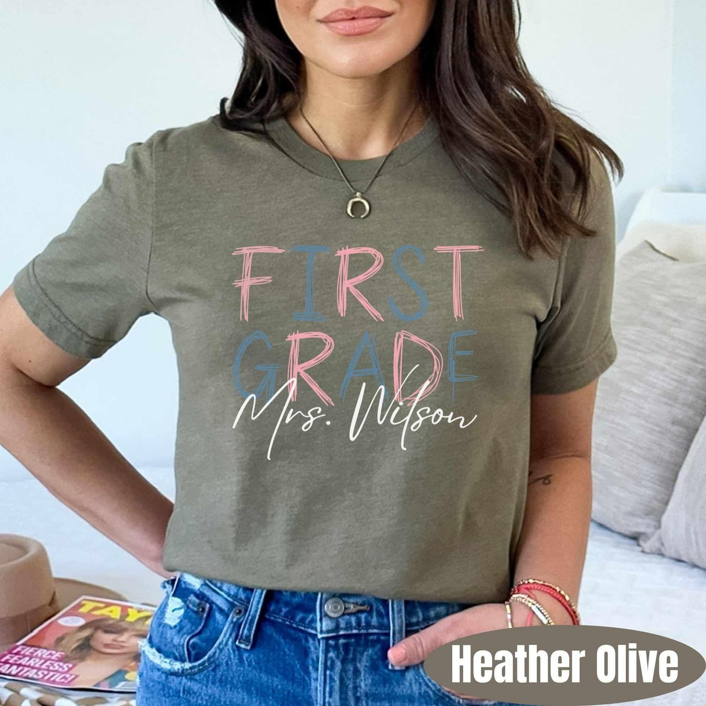 front-Heather Olive