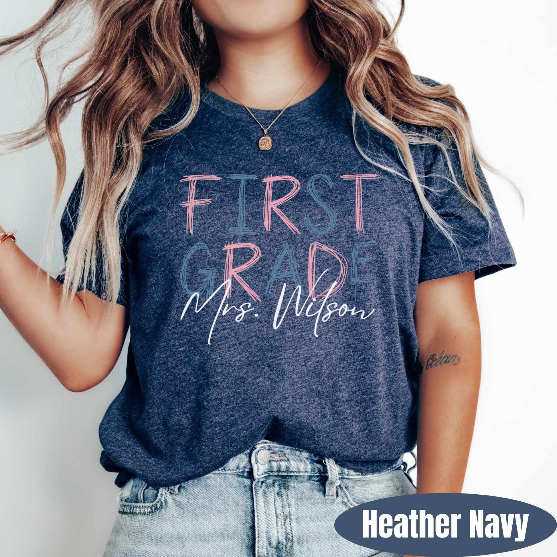 front-Heather Navy
