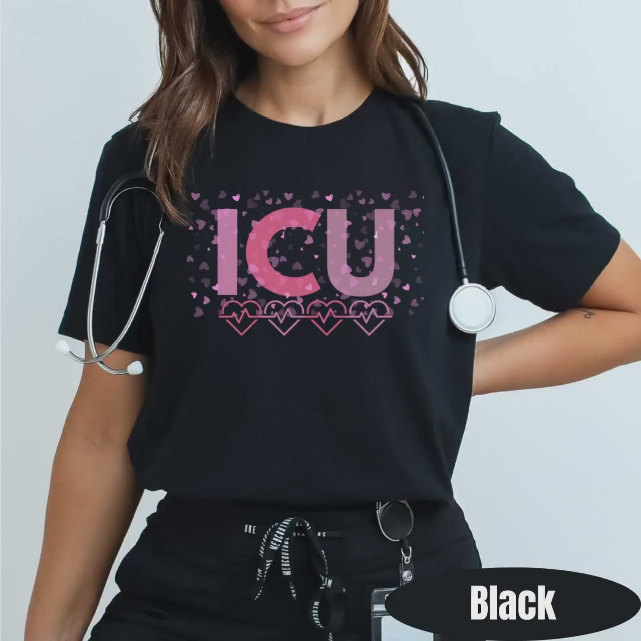 ICU Nurse Valentines Day Tee | Intensive Care Unit T-Shirt
