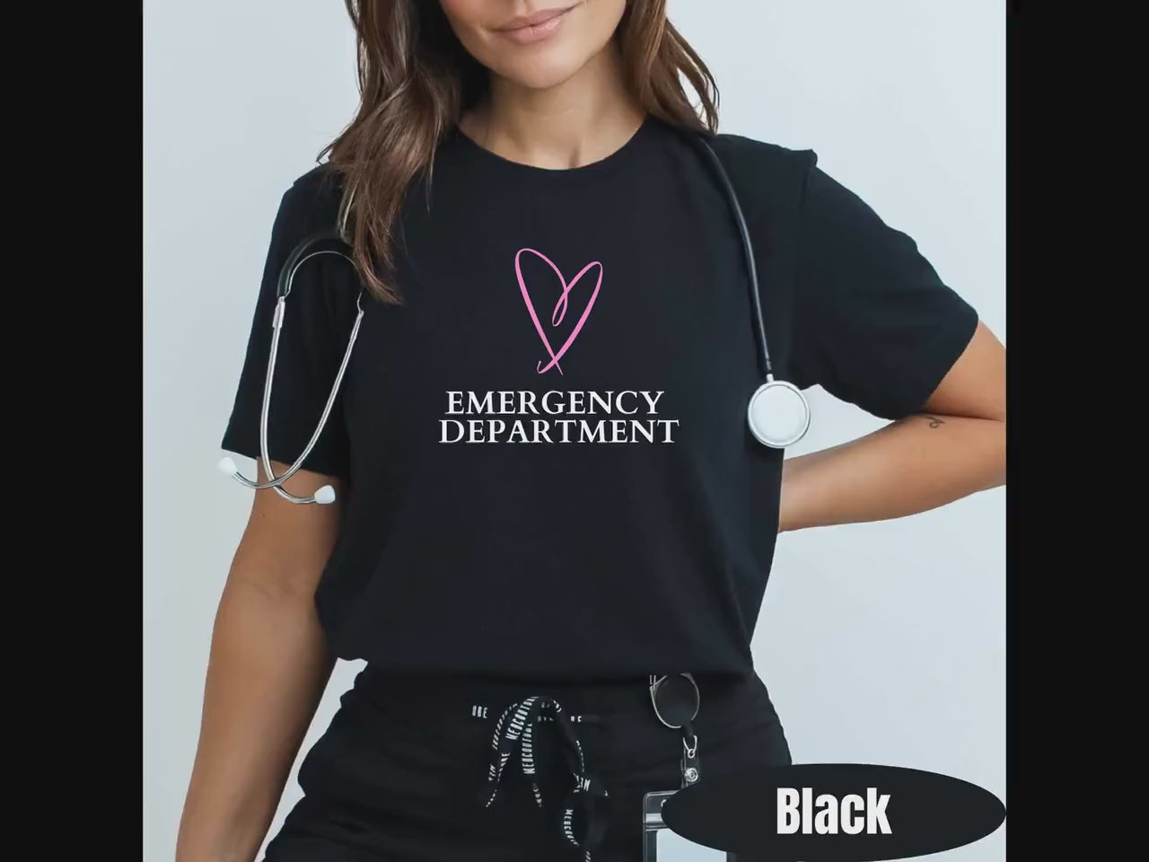Hospice Nurse Valentine's Day T-Shirt: Hearts RN Nursing Tee