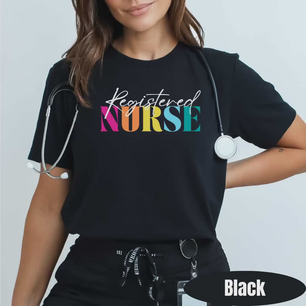 Registered Nurse Shirt, Professional Nursing Team Tee, Personalized RN T-shirt