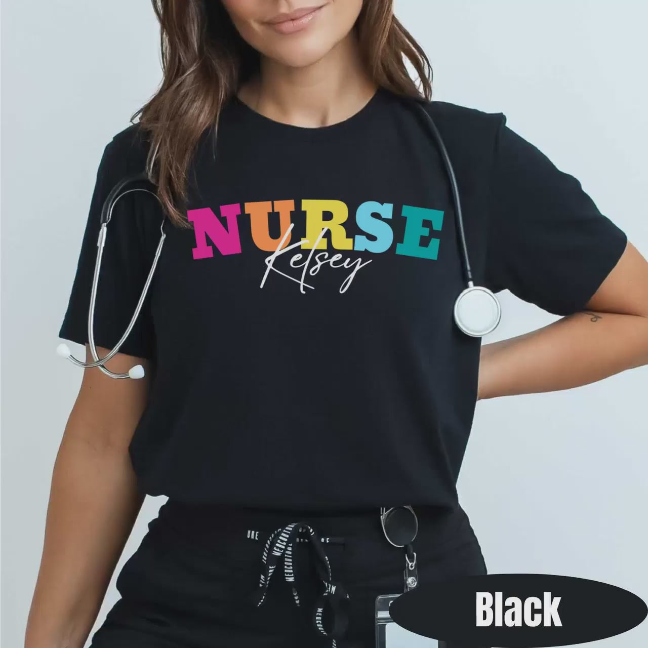 Personalized Nurse Shirt, Custom Nursing T-Shirt, Retro Medical Tee