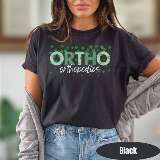Ortho Squad St Patricks Day Shirt Comfort Colors Orthopedics Nurse Tee St Paddys Shirt Orthopedic Group Shirt St Pattys Day Ortho Team Tee