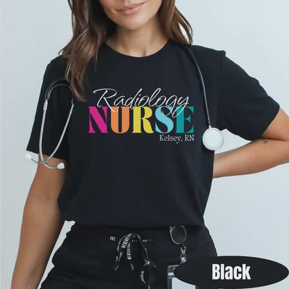 Radiology Nurse Shirt, Personalized RAD RN, Custom Radiology Gift