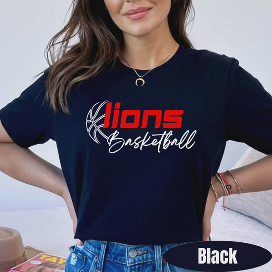 Personalized Mascot Basketball T-Shirt | High School Game Day Tee