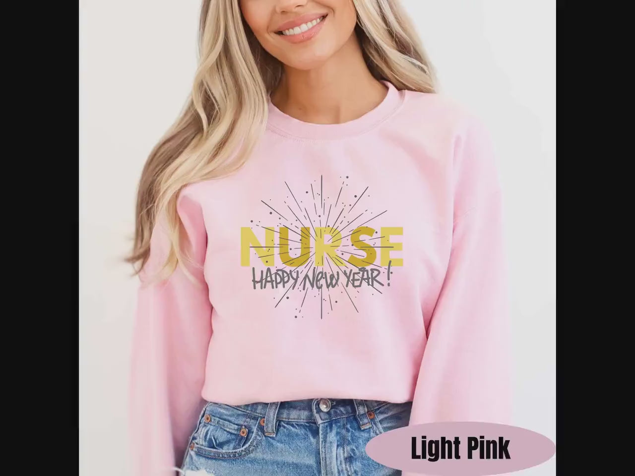 New Year Nurse Sweatshirt Healthcare New Years Eve Sweater Nurse NYE Group Pullover Retro Disco Ball Nurse Apparel Medical Sweatshirt 2025
