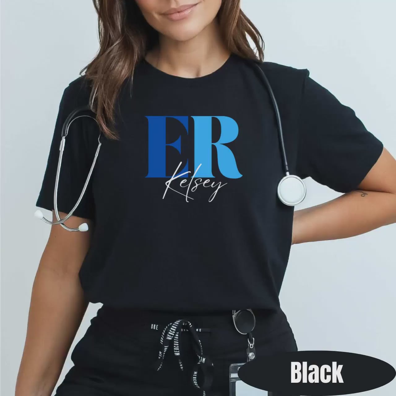 Custom ER Nurse Shirt, Personalized Emergency Room T-Shirt | ER Tech Tee