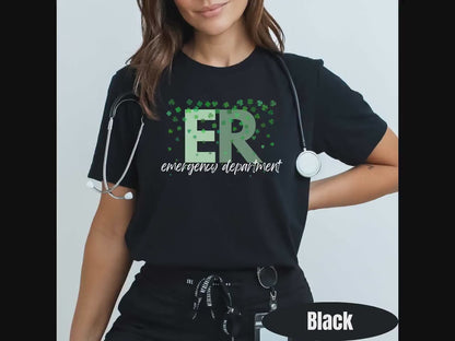 ER Shamrock St Patricks Day Shirt | Emergency Nurse Tee