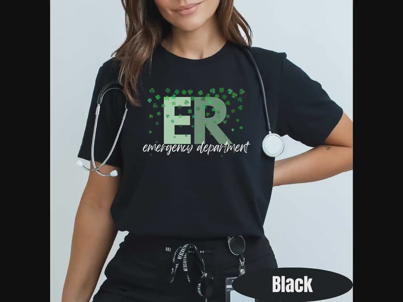 ER Shamrock St Patricks Day Shirt | Emergency Nurse Tee