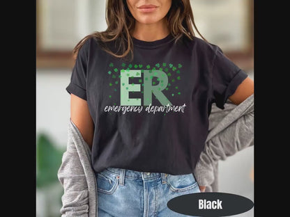 ER St Patricks Day Shirt: Comfort Colors Emergency Room Tee