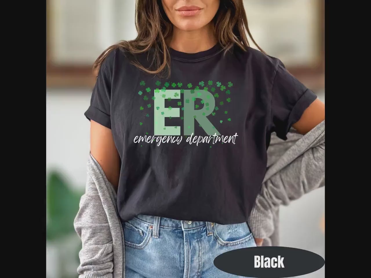 ER St Patricks Day Shirt: Comfort Colors Emergency Room Tee