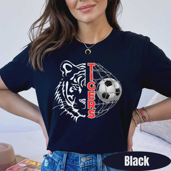 Tigers Soccer Shirt: Custom Mascot Team T-Shirt