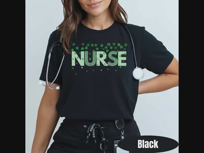 St. Patricks Day Nurse Shirt, RN Shamrock T-Shirt, Lucky Nurse Tee