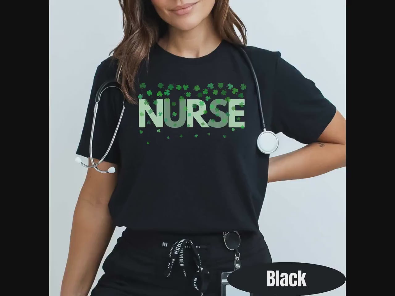 St. Patricks Day Nurse Shirt, RN Shamrock T-Shirt, Lucky Nurse Tee