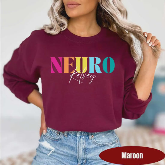 Personalized Neuro Sweatshirt | Custom Neurology Pullover | Neuro Nurse Sweater