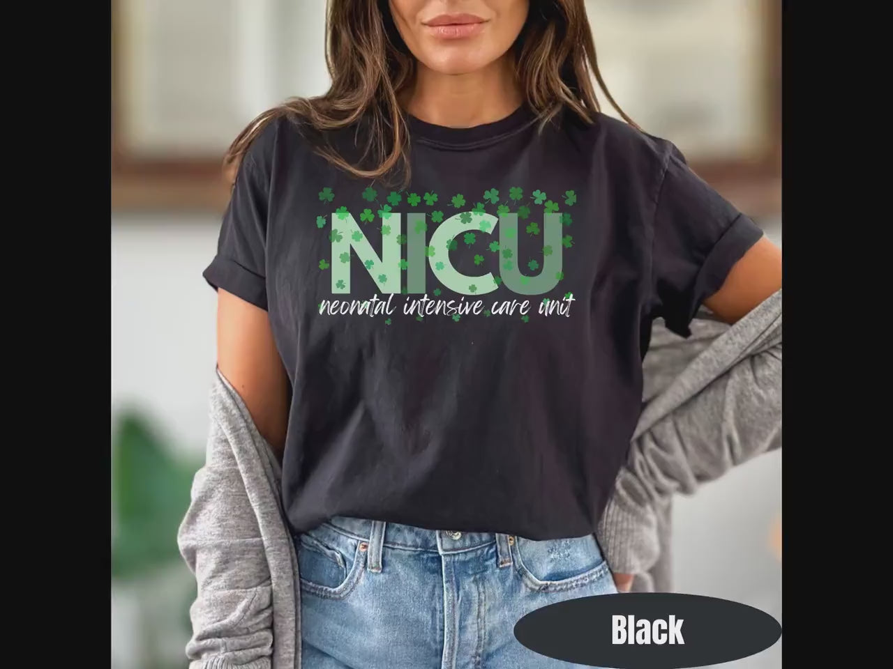 NICU Nurse St Patrick's Day Shirt, Neonatal ICU Comfort Colors T-Shirt
